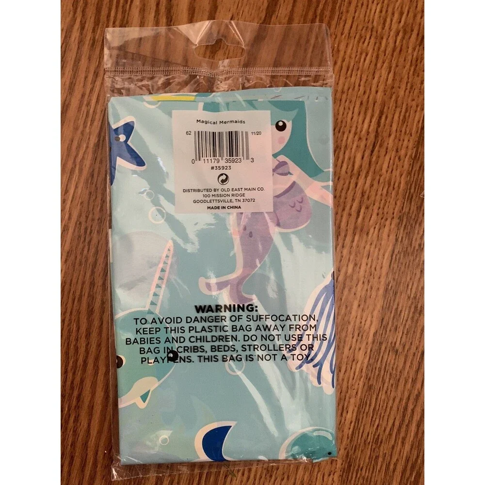 Magical Mermaids Plastic Banquet Tablecloth 54